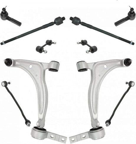 4pcs Front Inner Outer Tie Rods 2pcs Front Sway Bar Linkages 2pcs Rear Sway Bar Linkages 2pcs Front Lower Control Arms Suspension Kit LH Side for Altima 2002-2006 for Maxima 2004-2008 in Saudi Arabia