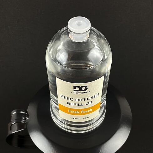 شموع دانييلا ، زيت إعادة صياغة Daniella's Peach Reed ، 3.4 أوقية/100 مل ، زيت العطور المتميز ، العطر المنزلي ، طويل الأمد ، النفط لوقاحة القصب in Saudi Arabia