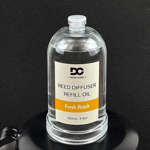 شموع دانييلا ، زيت إعادة صياغة Daniella's Peach Reed ، 3.4 أوقية/100 مل ، زيت العطور المتميز ، العطر المنزلي ، طويل الأمد ، النفط لوقاحة القصب in Saudi Arabia