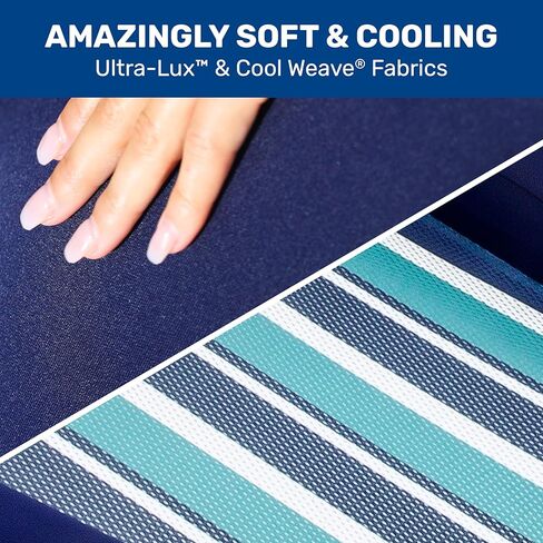 Aqua Luxury Water Lounge, X-Large, Inflatable Pool Float with Headrest, Backrest & Footrest, Palm Beach Flamingo in Kuwait