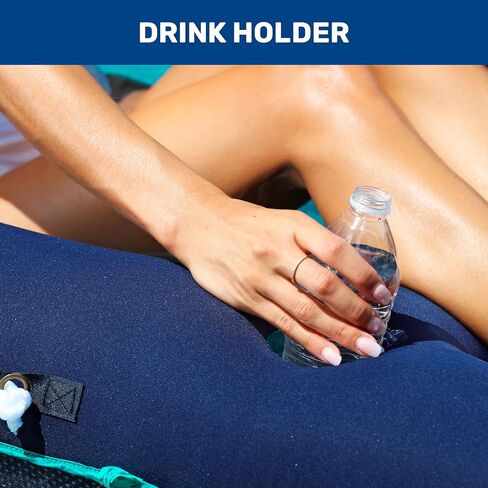 Aqua Luxury Water Lounge, X-Large, Inflatable Pool Float with Headrest, Backrest & Footrest, Palm Beach Flamingo in Kuwait