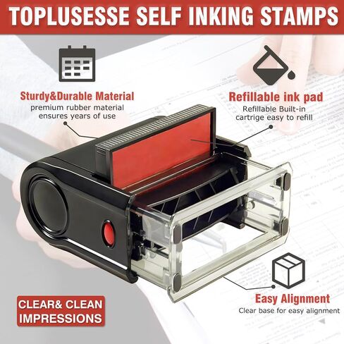 Return to Sender Not at This Address Stamp Self Inking Rubber Business Stamp Office Stamp Self Inking Return to Sender Address Stamp Office Supplies- Black Ink in Saudi Arabia