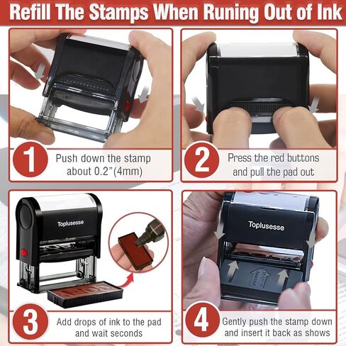 Return to Sender Not at This Address Stamp Self Inking Rubber Business Stamp Office Stamp Self Inking Return to Sender Address Stamp Office Supplies- Black Ink in Saudi Arabia