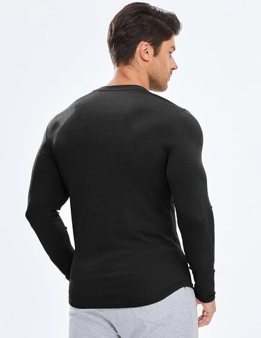 jmierr mens العضلات الطويلة الأكمام t ercts crewneck الطاقم الطويل longline مضلع قمصان لتجريب الصالة الرياضية in Saudi Arabia