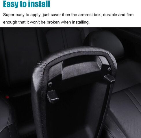LEXLEY Armrest Box Cover Center Console Pad Waterproof Anti-Scratch Leather Protector Covers For KIA K5 2021 2022 2023 2024 2025-Black+Red in Kuwait