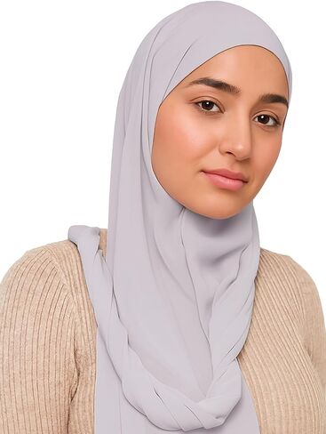 وشاح حجاب شيفون فاخر من VOILE CHIC للنساء - صنع في تركيا - وشاح رأس إسلامي للمسلمين in Kuwait