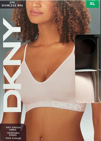 DKNY Women's Women's Bra Semelivy Seamist ، نسيج امتداد ناعم ، حزمة (الولايات المتحدة ، ألفا ، X-large ، العادية ، العادية ، Java/Pearl Pink) in Saudi Arabia