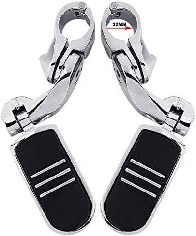 TCMT 32MM 1 1/4 "طريق محرك الطريق السريع بار الطريق السريع على مقدمة طقم جبل من أجل Harley Touring Road King Street Glide Glide Electra Glide Softail Sportster Dyna مع 1.25" حراس محرك in Saudi Arabia