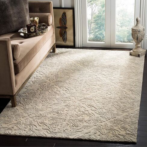 SAFAVIEH Blossom Collection 2' 3" x 12' Blue/Ivory BLM103M Handmade Premium Wool Entryway Foyer Living Room Kitchen Runner Rug in Saudi Arabia