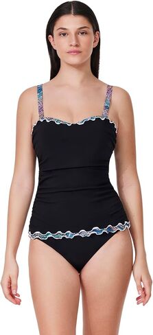 ملف تعريف بواسطة Gottex Layla Tricolore E-Cup Tankini Top-حمالة صدر مدمجة ، وأشرطة قابلة للتعديل ، وبطانة أمامية ، وباعت بشكل منفصل in Saudi Arabia