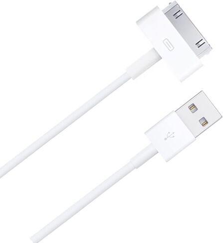 30 Pin Charging Cable, 2 Pack for iPhone 4S Charging Cable, Sync and Durable Charging Cable Compatible with iPhone 4/4S/3G/3GS,iPad 1/2/3, and iPod (3.2 Feet) White in Kuwait