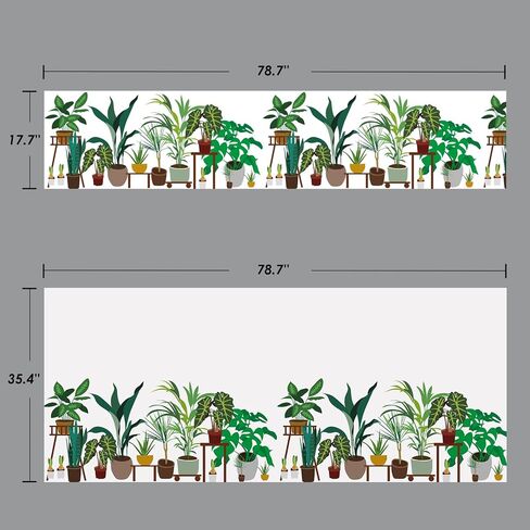 DKTIE Country Rustic Stained Glass Window Film Two-Way Privacy Day and Night Creative Horizontal Pattern Static Cling Sun Blocking Anti UV Reflective (A, 17.7in X 78.7in) in Kuwait