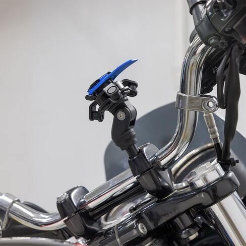 Quad Lock Handlebar Clamp Motorcycle Phone Mount with Vibration Dampener and MAG Phone Case for iPhone 16 Pro in Saudi Arabia