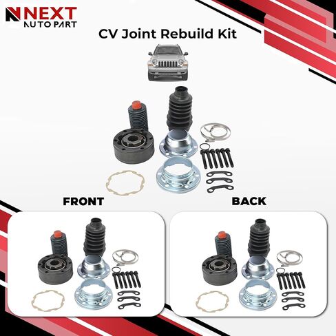مجموعة جديدة من إعادة بناء CV Coint Coint متوافقة مع Jeep 1999-2007 متوافق مع Grand Cherokee متوافق مع Liberty ، استبدال CRA92742 in Saudi Arabia