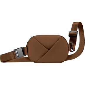 Lux & Nyx Origami Belt Bag and Sling Bag - Black Ultra Satin - Daily and Travel Multi-compartment Belt Bag Convertible to Sling and Crossbody Bag - Stain and Weather Resistant (Wine) in Saudi Arabia