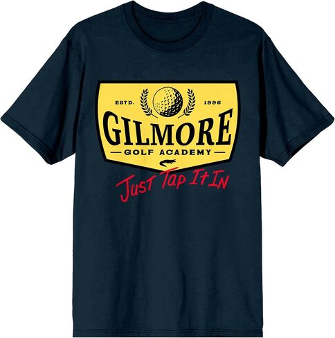 Happy Gilmore Golf Academy فقط اضغط عليه في قميص قميص Navy Crew Neck القصيرة in Saudi Arabia