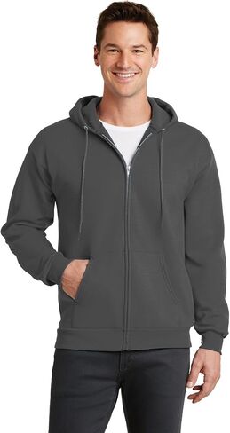 PORT AND COMPANY Full Zip Hooded Sweatshirt (PC78ZH) in Saudi Arabia
