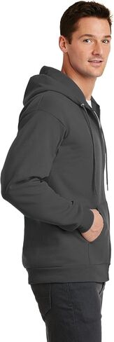 PORT AND COMPANY Full Zip Hooded Sweatshirt (PC78ZH) in Saudi Arabia