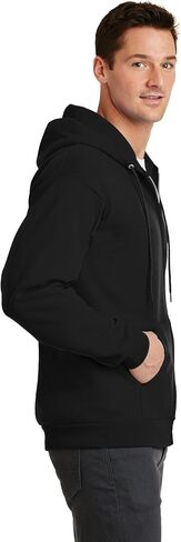 PORT AND COMPANY Full Zip Hooded Sweatshirt (PC78ZH) in Saudi Arabia