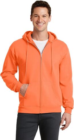 PORT AND COMPANY Full Zip Hooded Sweatshirt (PC78ZH) in Saudi Arabia