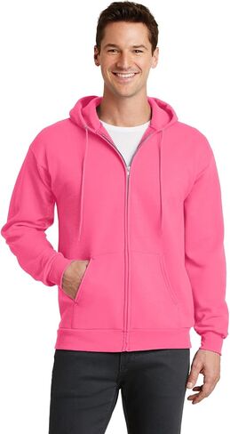 PORT AND COMPANY Full Zip Hooded Sweatshirt (PC78ZH) in Saudi Arabia