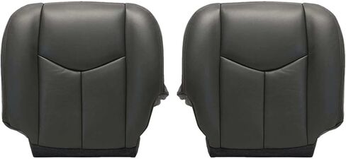 Secosautoparts Driver & Passenger Side Seat Cover Leather Leather Cover رمادي فاتح #922 متوافق مع Chevy GMC Tahoe Suburban Avalanche Yukon Silverado Sierra 2003 2004 2005 in Saudi Arabia