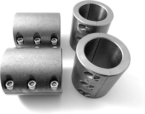 UTVDISTRIBUTION 1-1/2 "حوامل قفص لفة عالمية - 6 مشابك أنبوب الصلب (2 حزمة ، فضية) in Kuwait