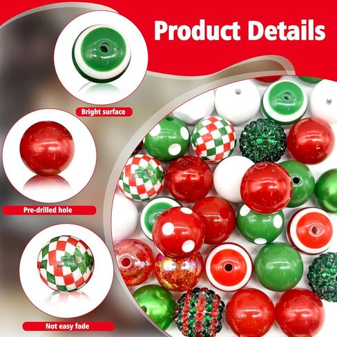 50pcs حبات زهرجوم مكتنزة ، حبات صمغية شديدة الفقاعة من أجل أساور أقلام قابلة للخروج من DIY Makelaces Making Jewelry Making (Pink & Ggold) in Kuwait