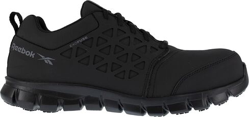 Reebok Men's Rb4051 Sublite Cushion Safety Athletic Work Composite Toe Shoe Black in Saudi Arabia