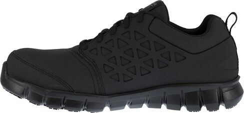 Reebok Men's Rb4051 Sublite Cushion Safety Athletic Work Composite Toe Shoe Black in Saudi Arabia