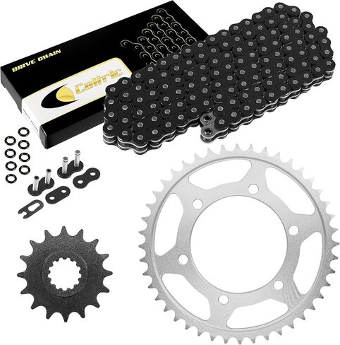 Caltric Black O-Ring Drive Stain و Sprockets Kit متوافقة مع Yamaha FZ1 FZS1000 2001-2005 in Kuwait