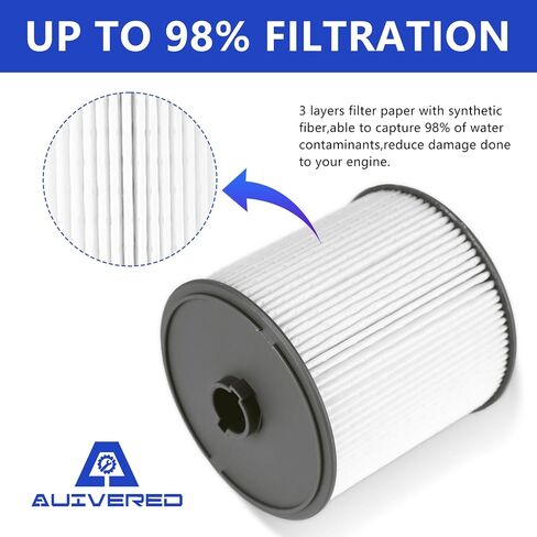 6.7L Cummins Fuel Filter 68157291AA - Compatible with 2010-2020 Dodge Ram 2500 3500 4500 5500 6.7 Diesel Engines - Replace# 68065608AA in Kuwait