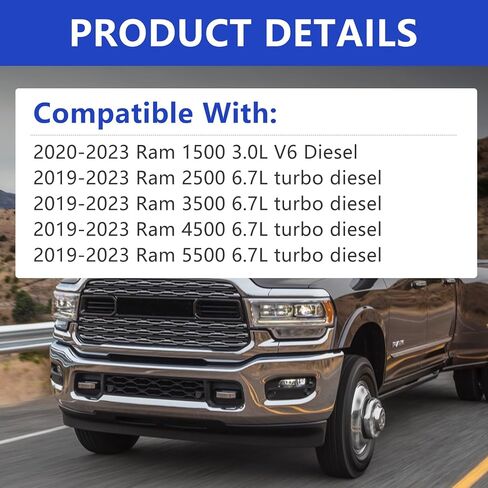 6.7L Cummins Fuel Filter 68157291AA - Compatible with 2010-2020 Dodge Ram 2500 3500 4500 5500 6.7 Diesel Engines - Replace# 68065608AA in Kuwait