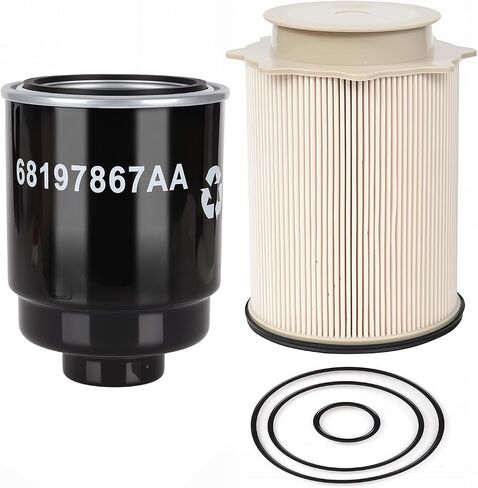6.7L Cummins Fuel Filter 68157291AA - Compatible with 2010-2020 Dodge Ram 2500 3500 4500 5500 6.7 Diesel Engines - Replace# 68065608AA in Kuwait