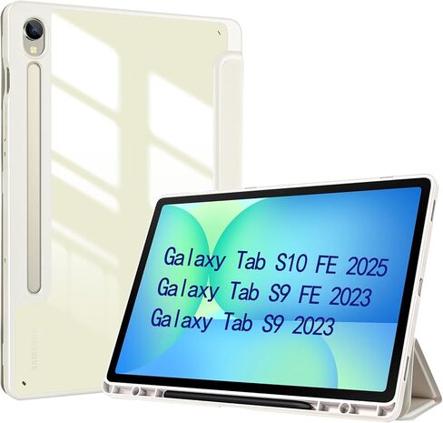 حافظة حماية ProCase لجهاز Galaxy Tab S9 FE 10.9 بوصة / Tab S9 11 بوصة 2023 / S10 2024، غطاء خلفي صلب رفيع وغطاء ذكي لجهاز Galaxy Tab S9 FE S9 S10 Tablet (SM-X510/X710/X720) - أسود in Saudi Arabia