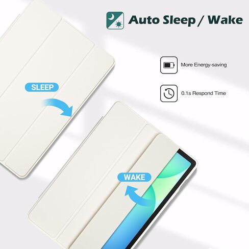 حافظة حماية ProCase لجهاز Galaxy Tab S9 FE 10.9 بوصة / Tab S9 11 بوصة 2023 / S10 2024، غطاء خلفي صلب رفيع وغطاء ذكي لجهاز Galaxy Tab S9 FE S9 S10 Tablet (SM-X510/X710/X720) - أسود in Saudi Arabia