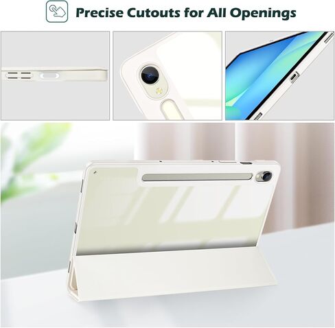 حافظة حماية ProCase لجهاز Galaxy Tab S9 FE 10.9 بوصة / Tab S9 11 بوصة 2023 / S10 2024، غطاء خلفي صلب رفيع وغطاء ذكي لجهاز Galaxy Tab S9 FE S9 S10 Tablet (SM-X510/X710/X720) - أسود in Saudi Arabia