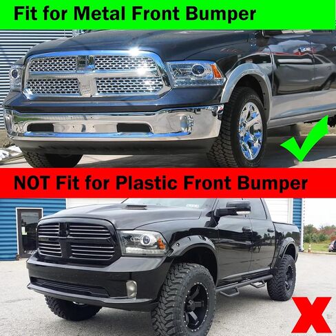 Front License Plate Frame for 2013-2018 Ram 1500 & 2019-2023 Ram 1500 Classic (DS) Front Bumper License Plate Holder Mounting Bracket (for Steel Bumper ONLY) Replace # 68141643AA CH1068127 in Kuwait