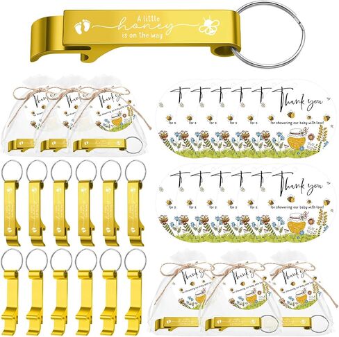 50 Set Baby Shower Favors for Guests 50 Baby Shower Bottle Openers 50 Forest animals Thank Tags 50 Organza Bags with Twine Baby Shower Return Gift for Baby Shower Gender Reveal Girl Boy Party in Saudi Arabia