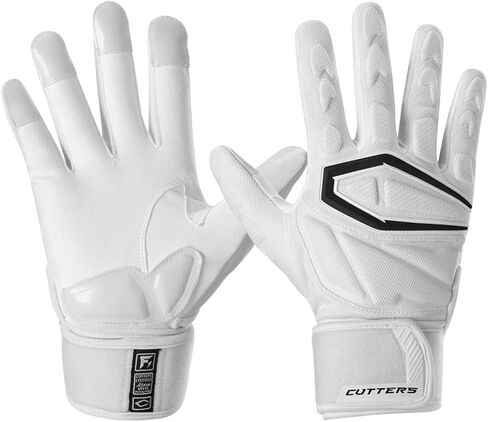 CUTTERS Gamer Padded Football Glove. All Purpose Players, Receivers, Lineman. Extra Grip. in Saudi Arabia