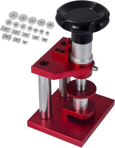 Happybuy Watch Repair Tools Watch Press W/20Dies Watch Case Closer For Close Snap Off Watch Back Cover Capper Back Closing Machine Bench Tool Crystal Bezel Press Case Watchmaker Watch Repair Tool in Saudi Arabia