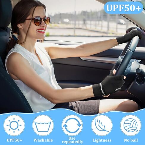 Women UV Sun Protection Gloves Driving Gloves Full Finger Breathable for Summer Outdoor Cycling in Saudi Arabia