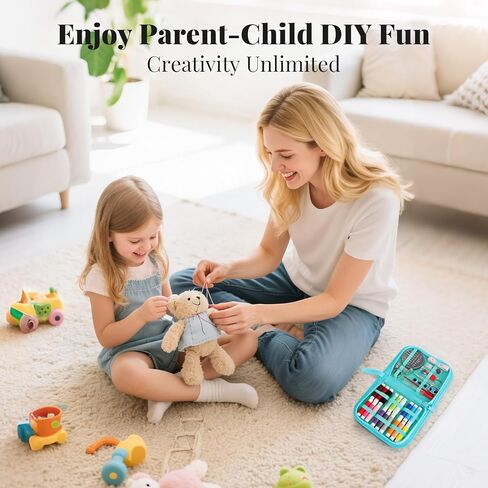 هدايا يوم الخياطة Coquimbo من أجل جدة نساء نانا ، مجموعة ملحقات لوازم الخياطة الصغيرة المحمولة مع حافلة تحتوي in Kuwait