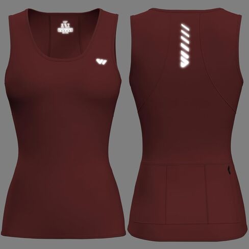 Wulibike Sleeveless Cycling Jersey Women Running Shirts Vest bike top Summer Biking tank Basic Top With Pockets in Saudi Arabia