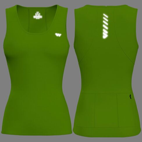 Wulibike Sleeveless Cycling Jersey Women Running Shirts Vest bike top Summer Biking tank Basic Top With Pockets in Saudi Arabia