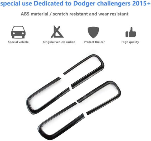 Korlot Carbon Fiber Style Rear Taillight Frame Cover Trim Accessories for Dodge Challenger 2015-2023 in Saudi Arabia