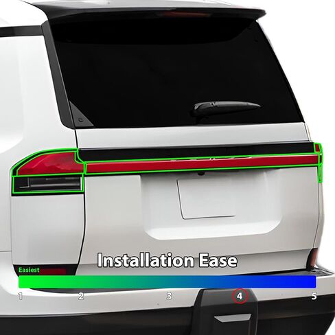 تصاميم Tech Bogar لـ Lexus GX 2024+ الخلفية المصنوعة الخلفية Tint Kit PPF ، داكنة الدخان in Saudi Arabia