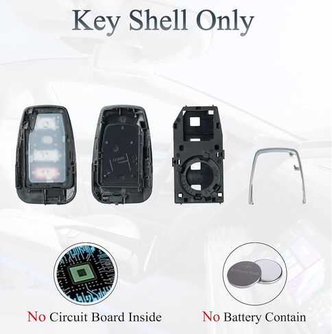 key fob shell case pits for toyota highlander rav4 rav-4 2019 2020 2021 2022 2023 under under control 4 button pad cover for suv in Saudi Arabia