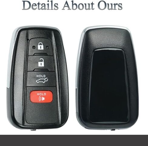 key fob shell case pits for toyota highlander rav4 rav-4 2019 2020 2021 2022 2023 under under control 4 button pad cover for suv in Saudi Arabia