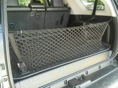 Rear Trunk Organizer Cargo Net for TOYOTA 4RUNNER (3 ROW MODEL) 2010-2024–Envelope Style Cargo Net for SUV–Premium Mesh Car Vehicle Carrier Storage–Compatible with TOYOTA 4RUNNER 3 ROW in Saudi Arabia